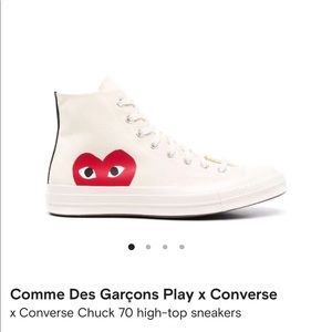 comme des garcons play x converse. Brand new NEVER been worn. Staple piece!